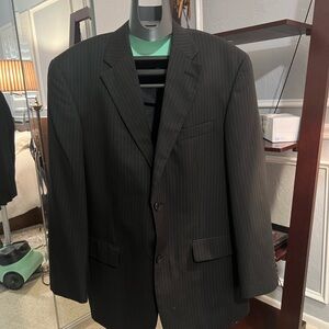 Haggar Black Pinstripe Men's suit